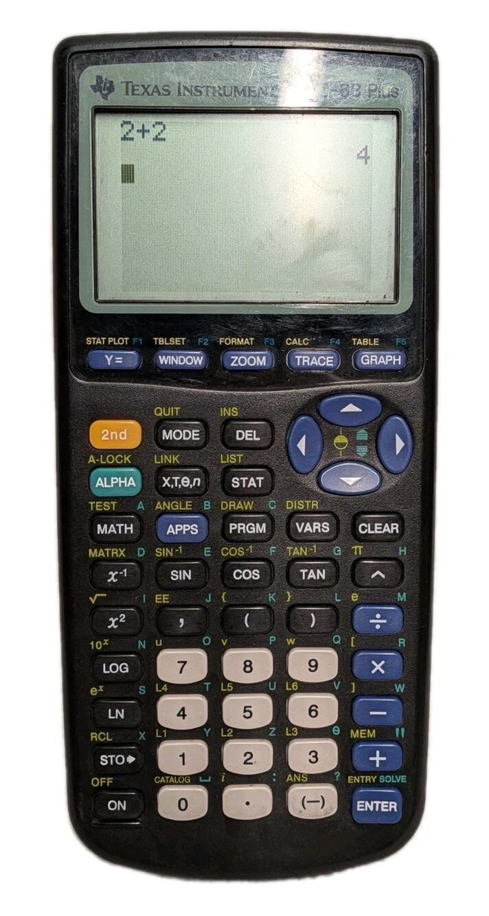 Texas Instruments TI-83 Plus Graphing Calculator without Cover Tested Working